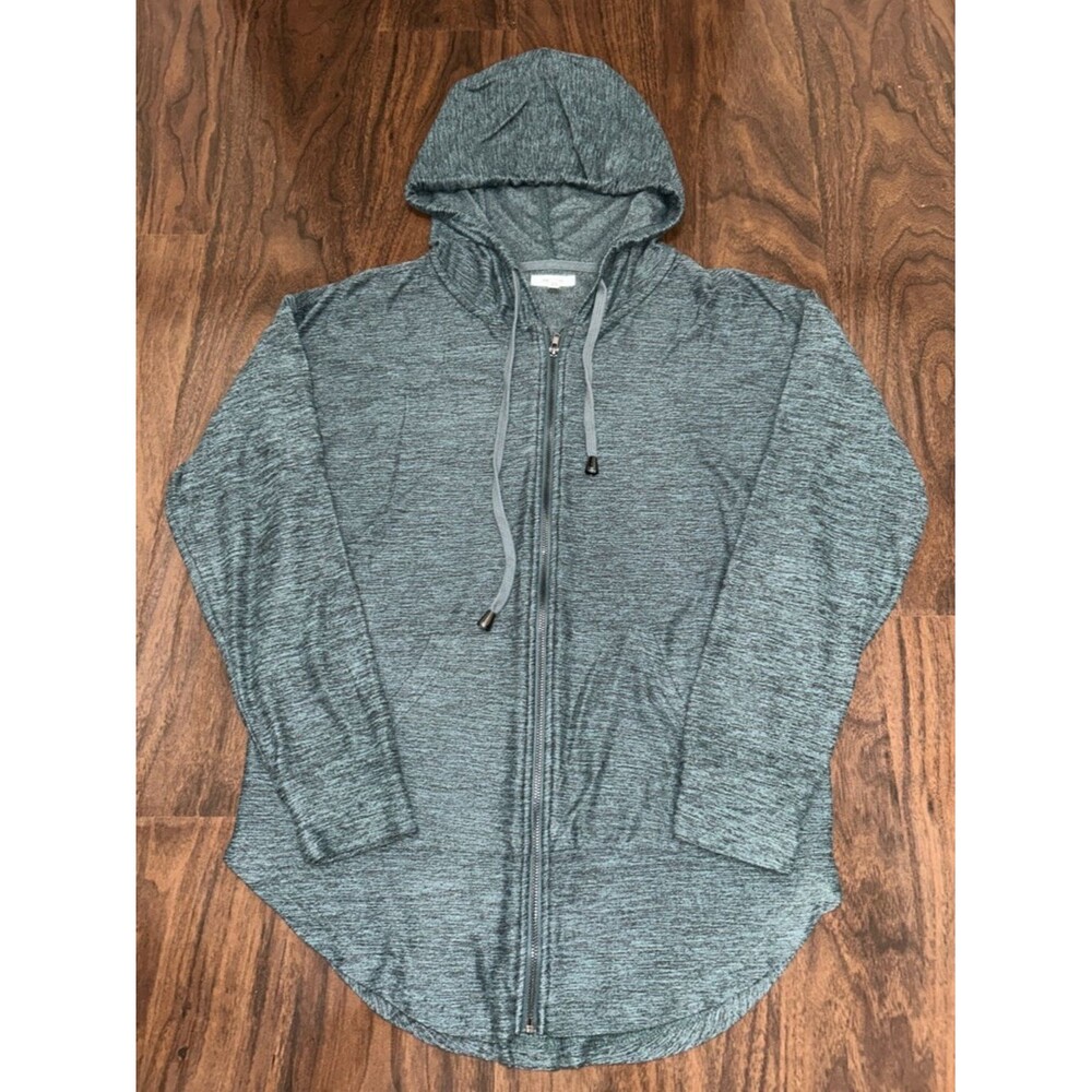 Maurices Teal Heather Full-Zip Hoodie